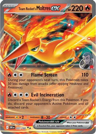 Image of Team Rocket's Moltres ex (031/182) [Scarlet & Violet: Destined Rivals]