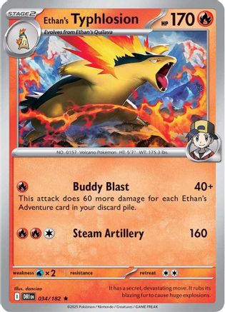 Image of Ethan's Typhlosion (034/182) [Scarlet & Violet: Destined Rivals]