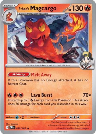 Image of Ethan's Magcargo (036/182) [Scarlet & Violet: Destined Rivals]