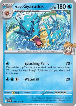 Image of Misty's Gyarados (049/182) [Scarlet & Violet: Destined Rivals]