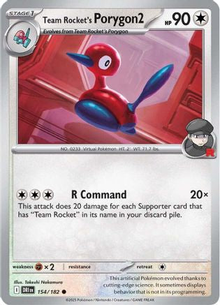 Image of Team Rocket's Porygon2 (154/182) [Scarlet & Violet: Destined Rivals]