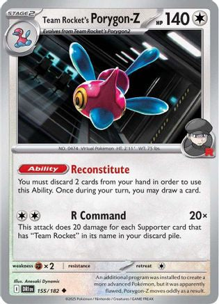 Image of Team Rocket's Porygon-Z (155/182) [Scarlet & Violet: Destined Rivals]