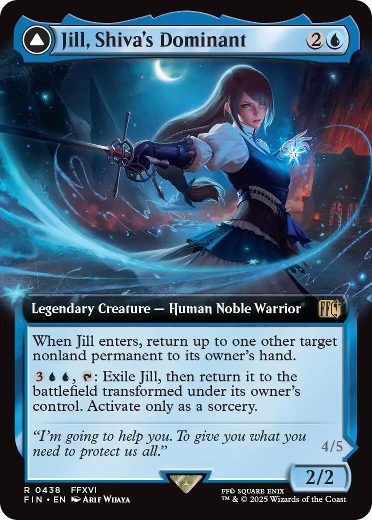 Image of Jill, Shiva's Dominant // Shiva, Warden of Ice (Extended Art) [FINAL FANTASY]
