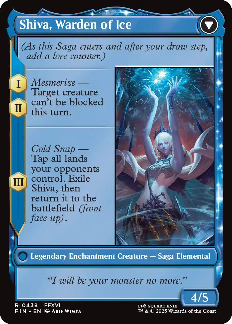 Image of Jill, Shiva's Dominant // Shiva, Warden of Ice (Extended Art) [FINAL FANTASY]