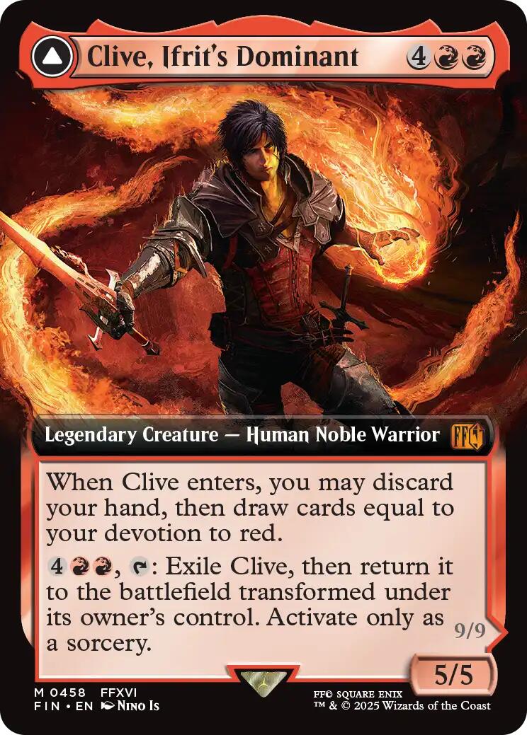 Image of Clive, Ifrit's Dominant // Ifrit, Warden of Inferno (Extended Art) [FINAL FANTASY]