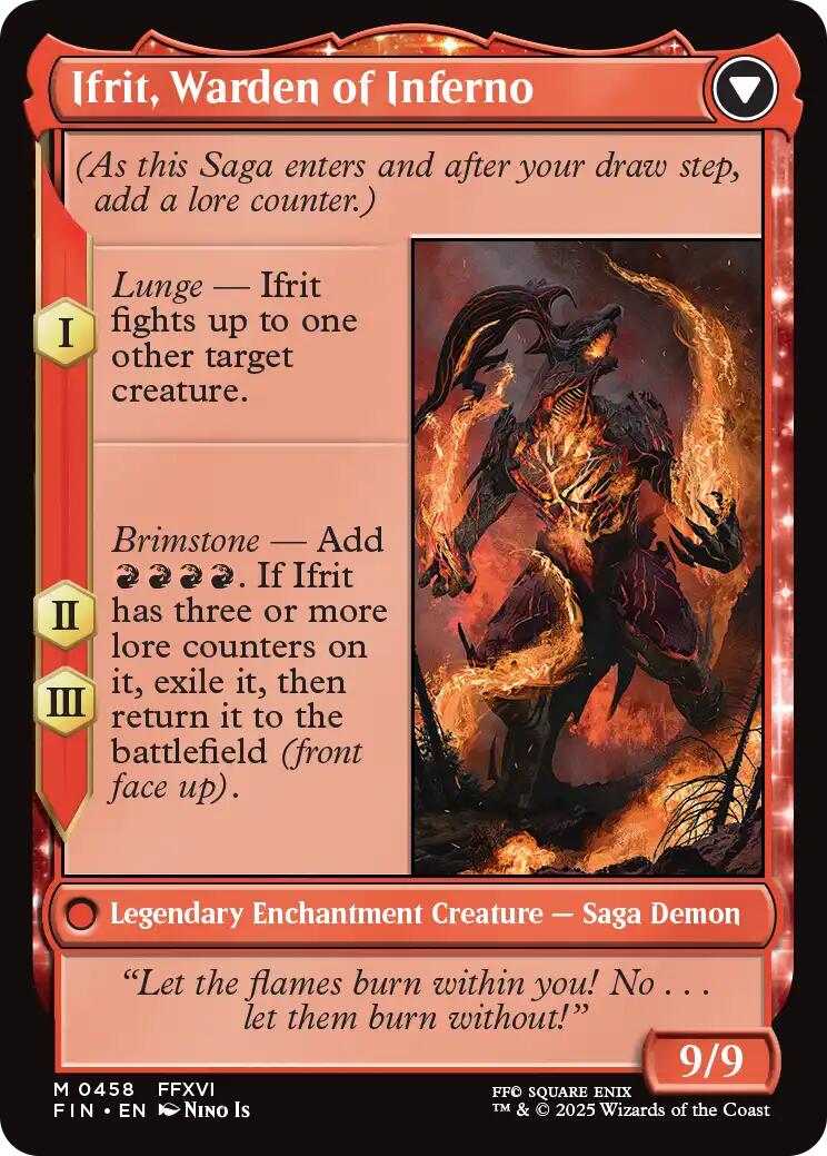 Image of Clive, Ifrit's Dominant // Ifrit, Warden of Inferno (Extended Art) [FINAL FANTASY]