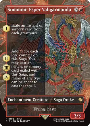 Image of Summon: Esper Valigarmanda (Borderless) [FINAL FANTASY Commander]