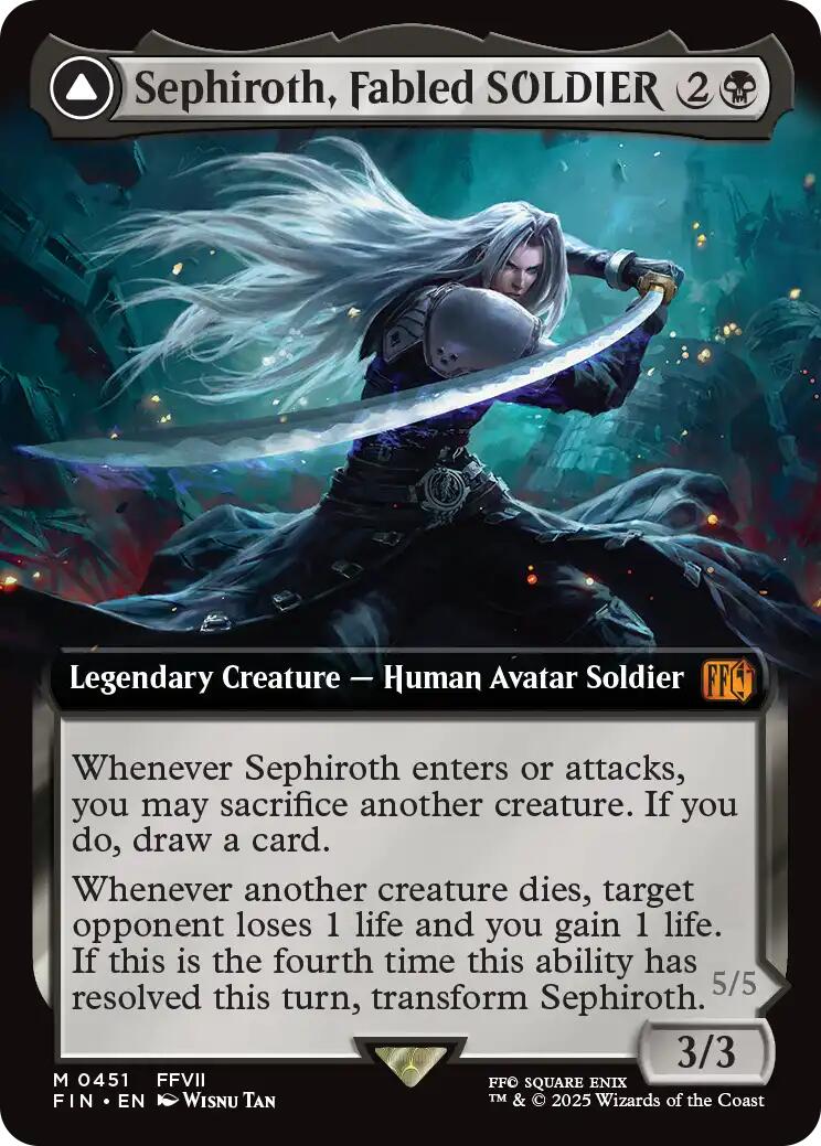 Image of Sephiroth, Fabled SOLDIER // Sephiroth, One-Winged Angel (Extended Art) [FINAL FANTASY]