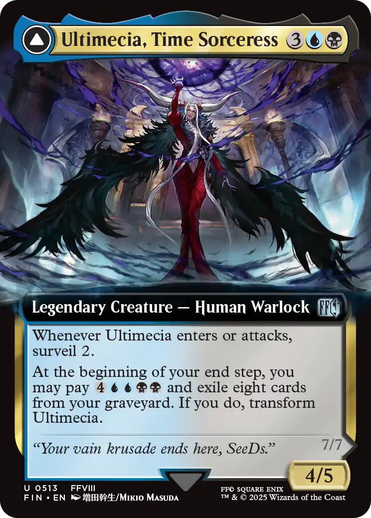 Image of Ultimecia, Time Sorceress // Ultimecia, Omnipotent (Extended Art) [FINAL FANTASY]
