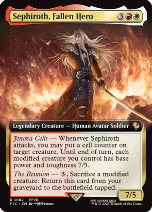 Image of Sephiroth, Fallen Hero (Extended Art) [FINAL FANTASY Commander]