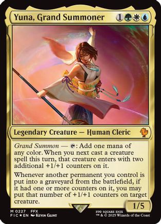 Image of Yuna, Grand Summoner (Surge Foil) [FINAL FANTASY Commander]