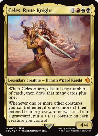Image of Celes, Rune Knight (0001) [FINAL FANTASY Commander]
