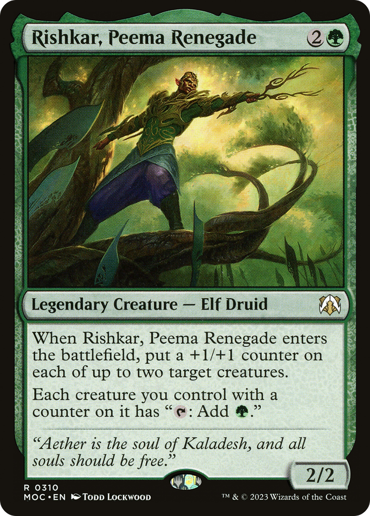 Image of Rishkar, Peema Renegade [March of the Machine Commander]