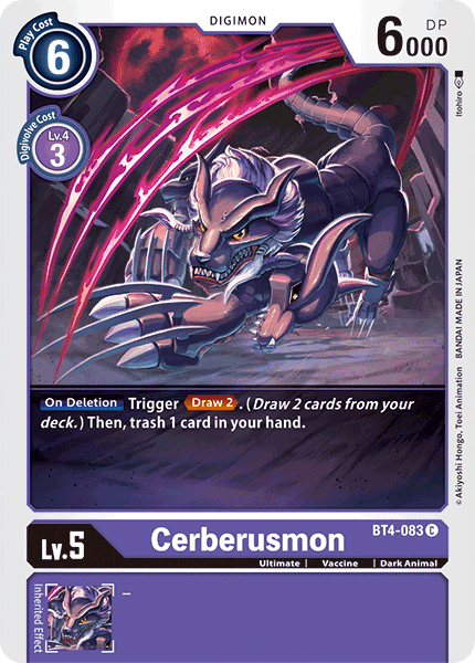 Image of Cerberusmon [BT4-083] [Great Legend]