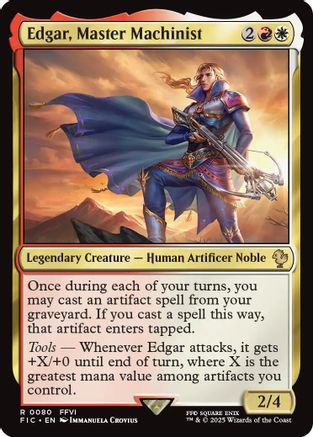 Image of Edgar, Master Machinist [FINAL FANTASY Commander]