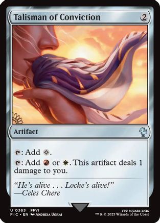 Image of Talisman of Conviction [FINAL FANTASY Commander]