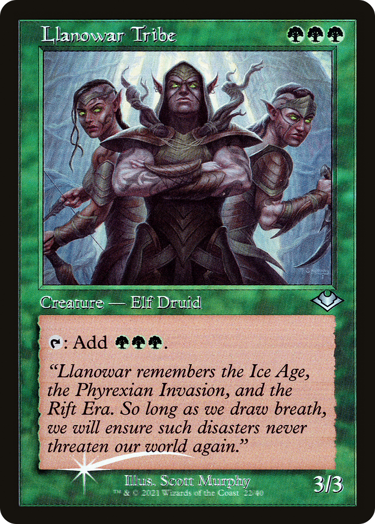 Image of Llanowar Tribe (Retro) [Modern Horizons]