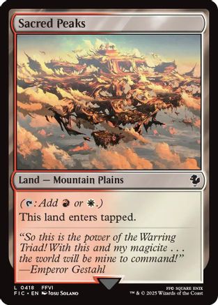 Image of Sacred Peaks [FINAL FANTASY Commander]