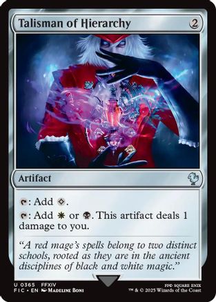 Image of Talisman of Hierarchy [FINAL FANTASY Commander]