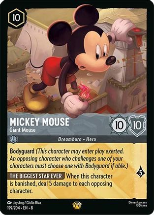 Image of Mickey Mouse - Giant Mouse (199/204) [Reign of Jafar]