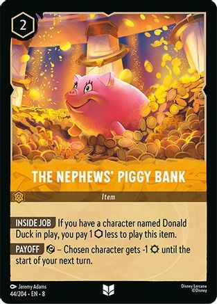 Image of The Nephews' Piggy Bank (44/204) [Reign of Jafar]