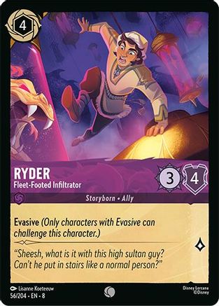 Image of Ryder - Fleet-Footed Infiltrator (56/204) [Reign of Jafar]