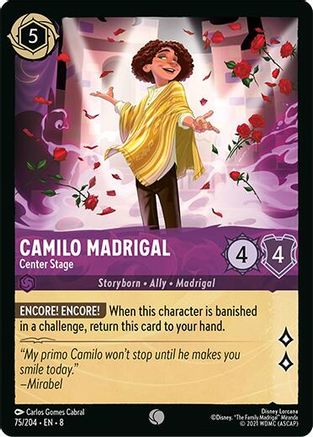 Image of Camilo Madrigal - Center Stage (75/204) [Reign of Jafar]