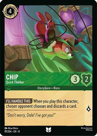 Image of Chip - Quick Thinker (97/204) [Reign of Jafar]