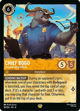 Image of Chief Bogo - Commanding Officer (18/204) [Reign of Jafar]