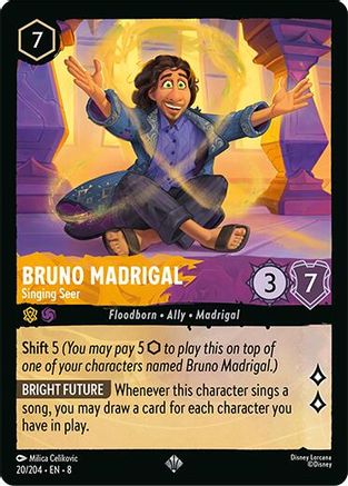 Image of Bruno Madrigal - Singing Seer (20/204) [Reign of Jafar]