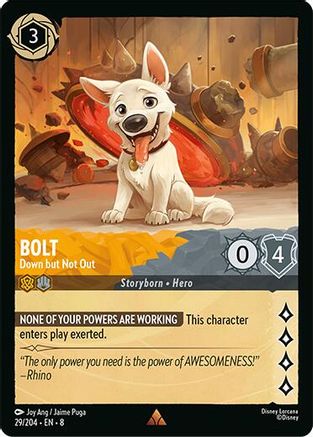 Image of Bolt - Down but Not Out (29/204) [Reign of Jafar]