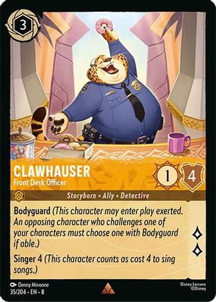 Image of Clawhauser - Front Desk Officer (35/204) [Reign of Jafar]