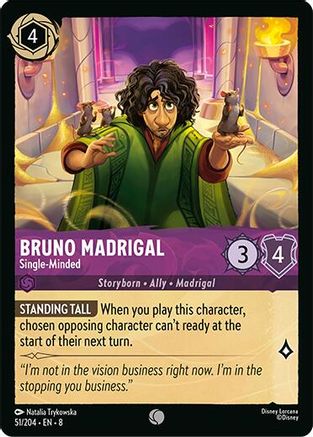 Image of Bruno Madrigal - Single-Minded (51/204) [Reign of Jafar]