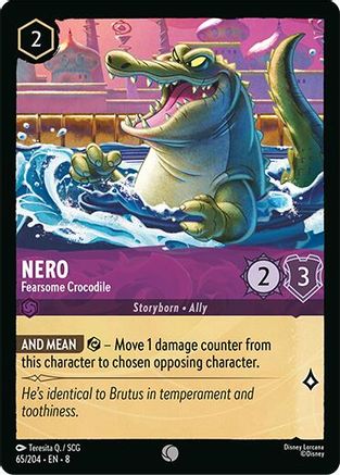 Image of Nero - Fearsome Crocodile (65/204) [Reign of Jafar]