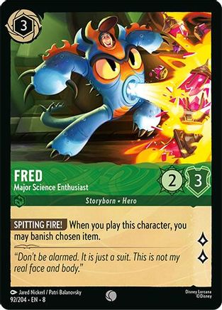 Image of Fred - Major Science Enthusiast (92/204) [Reign of Jafar]