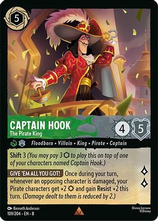 Image of Captain Hook - The Pirate King (109/204) [Reign of Jafar]