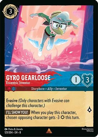 Image of Gyro Gearloose - Eccentric Inventor (123/204) [Reign of Jafar]
