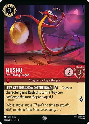 Image of Mushu - Fast-Talking Dragon (130/204) [Reign of Jafar]