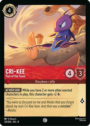 Image of Cri-Kee - Part of the Team (131/204) [Reign of Jafar]