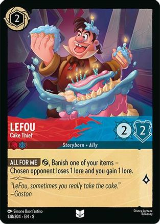 Image of LeFou - Cake Thief (138/204) [Reign of Jafar]