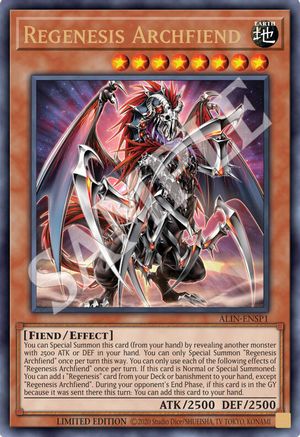 Image of Regenesis Archfiend [ALIN-ENSP1] Ultra Rare