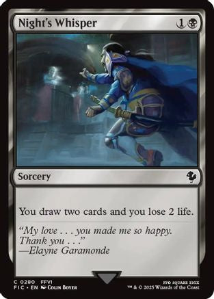 Image of Night's Whisper [FINAL FANTASY Commander]