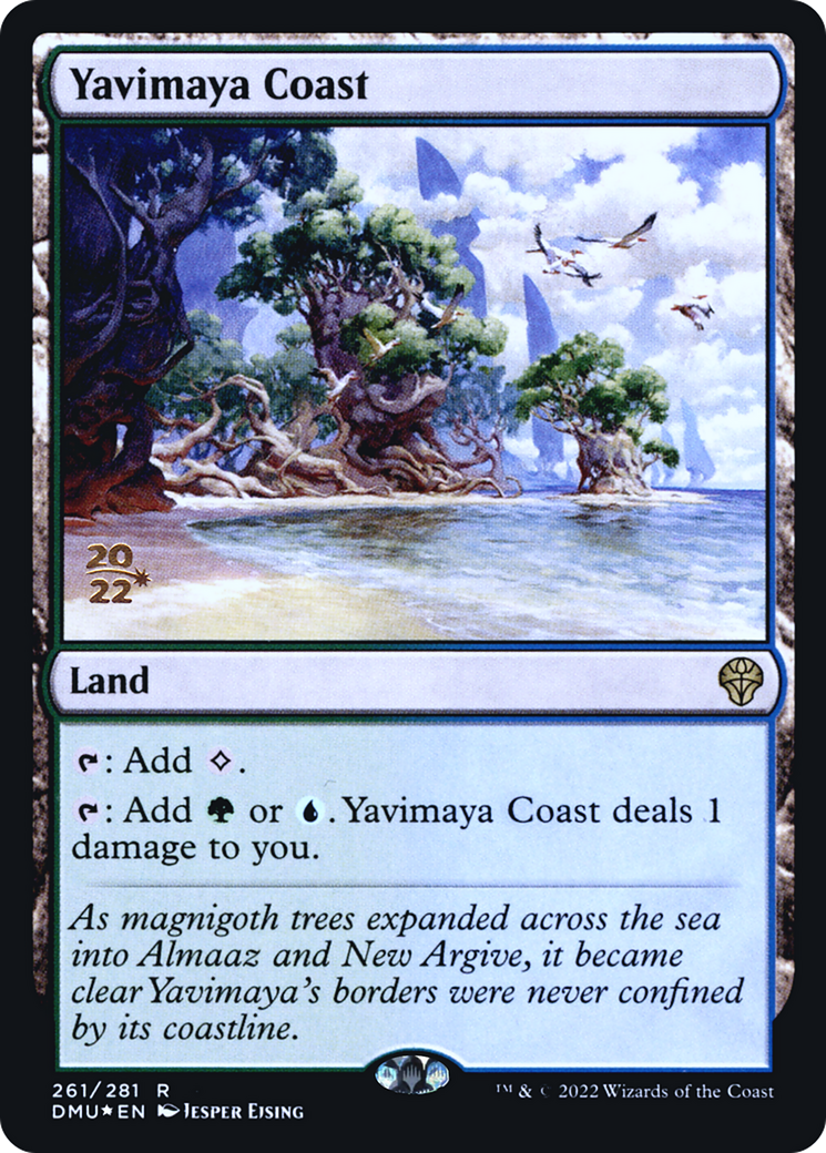Image of Yavimaya Coast [Dominaria United Prerelease Promos]