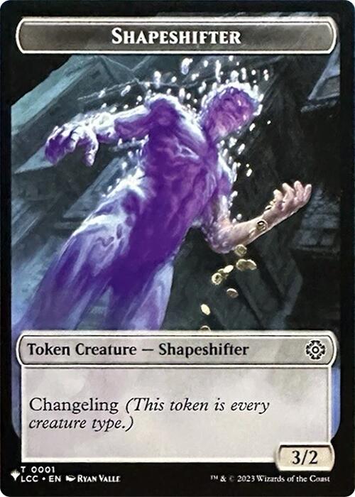 Image of Shapeshifter // Cat Double-Sided Token [Secret Lair Drop Series]