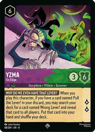 Image of Yzma - On Edge (68/204) [Reign of Jafar]