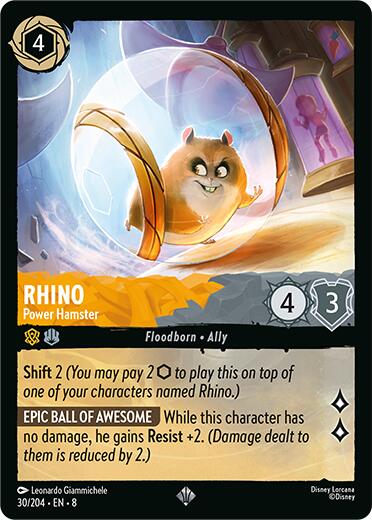 Image of Rhino - Power Hamster (30/204) [Reign of Jafar]