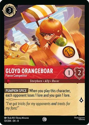 Image of Gloyd Orangeboar - Fierce Competitor (121/204) [Reign of Jafar]