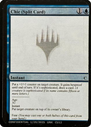 Image of Chic (Split Card) [Unknown Event]