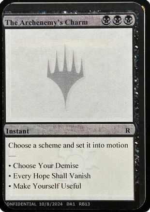 Image of The Archenemy's Charm [Unknown Event]