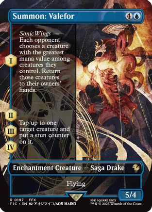 Image of Summon: Valefor (Borderless) [FINAL FANTASY Commander]